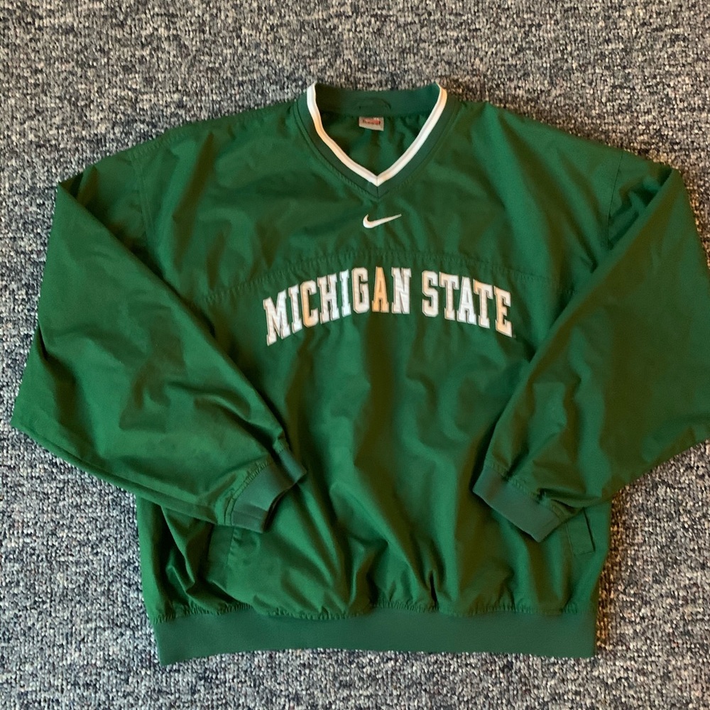 Vintage 00s Michigan State Nike Pullover